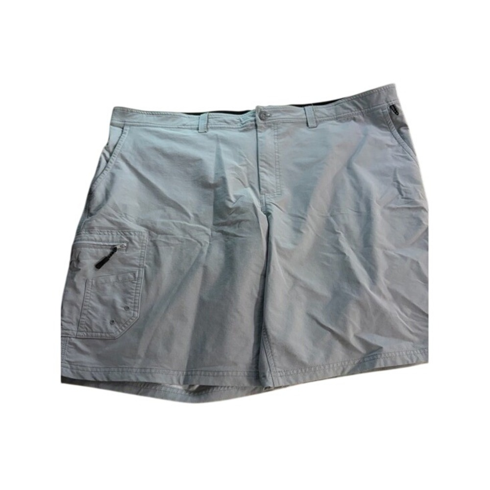 Realtree Fishing Mens 2XL Gray Performance Cargo Shorts Stretch Outdoor Hiking